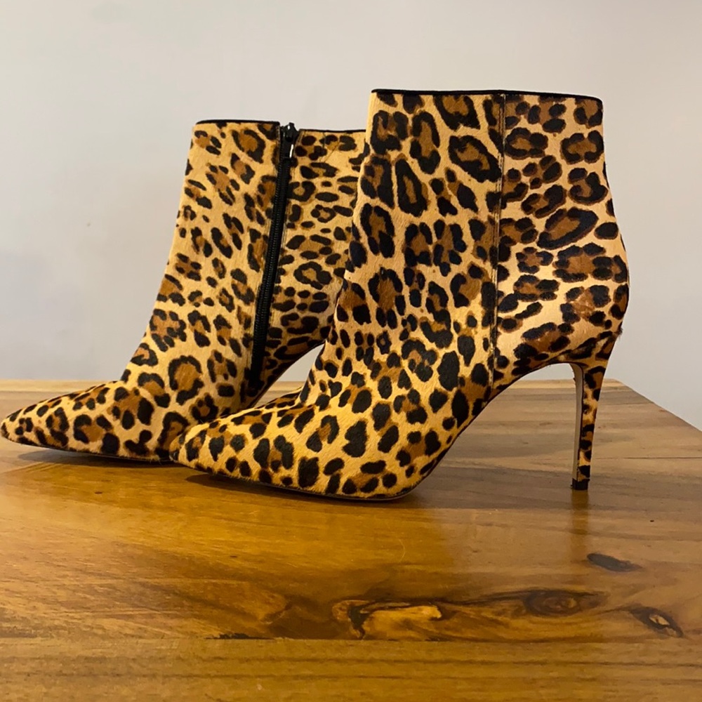 Aldo Leopard Pony Hair Boots